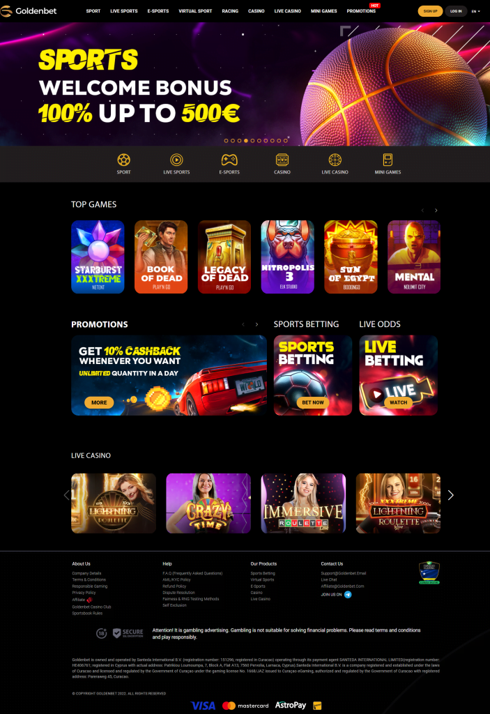 Goldenbet Casino Review – Non UK Casino Accepting UK Players