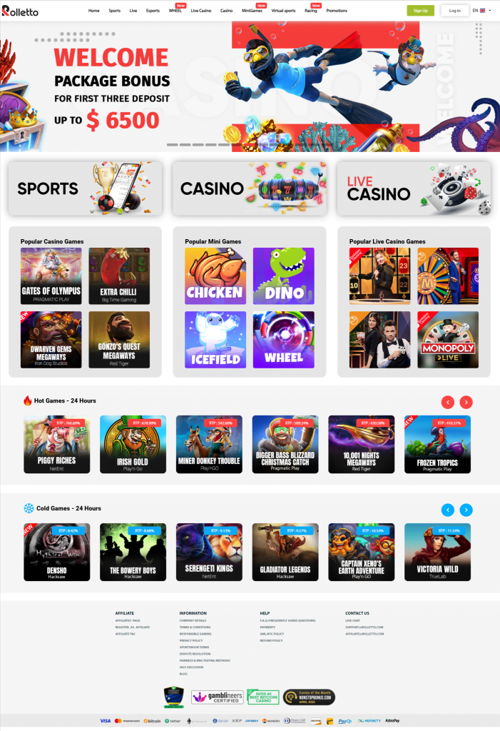 Rolletto Casino Review - Non UK Casino Accepting UK Players