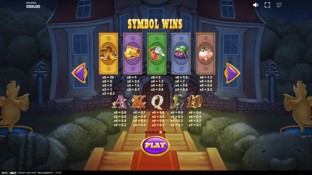 Piggy-Riches-Megaways-Red-Tiger-Paytable