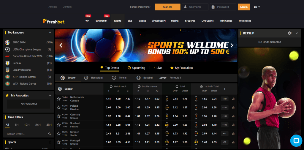 Freshbet Casino Sports Betting